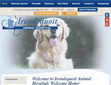 Tablet Screenshot of irondequoitanimalhospital.com